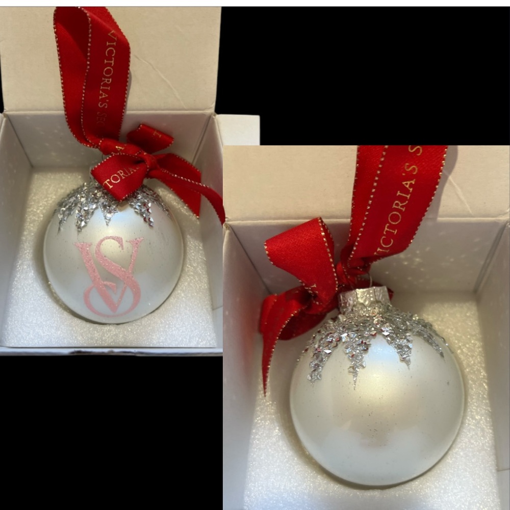 Victoria’s Secret Set of 2 RARE & HTF Bling holiday ornaments